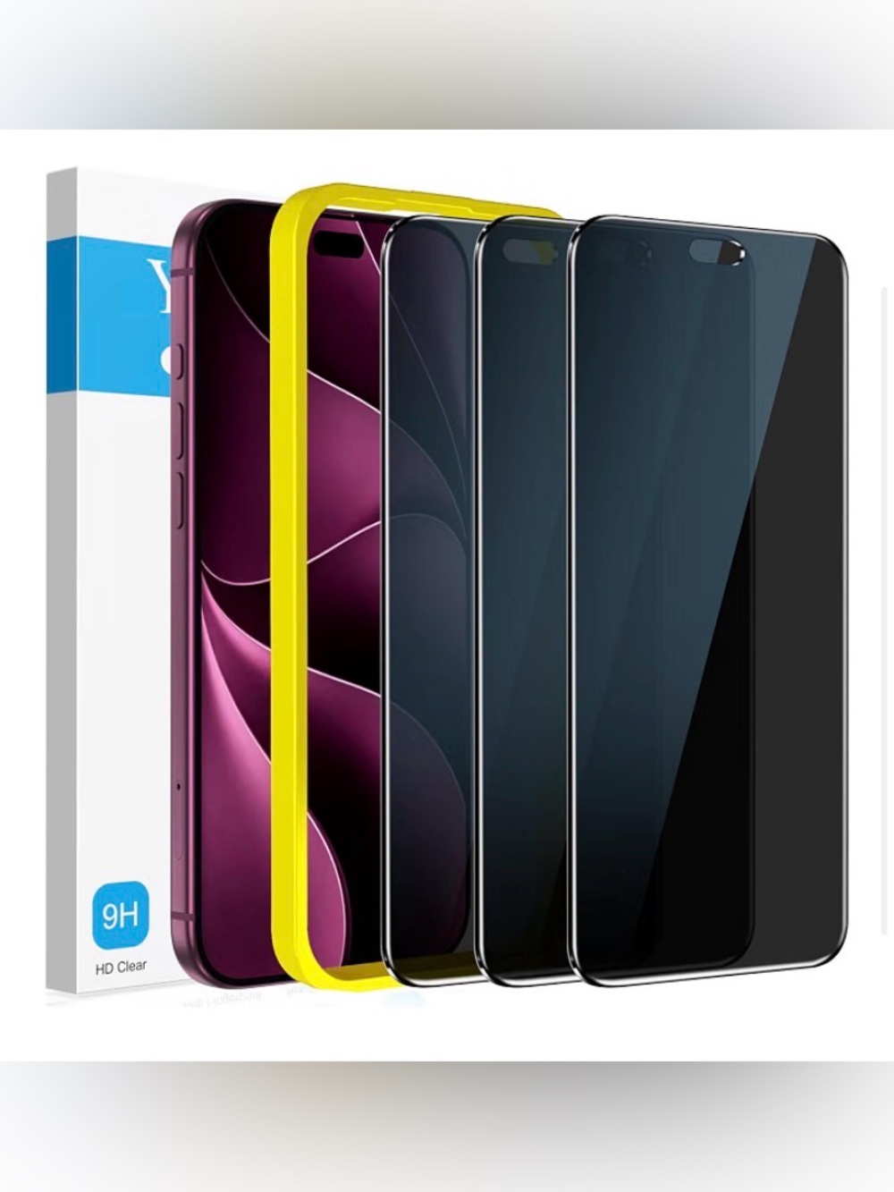 YMHML 3 Pack for iPhone 18 Pro Max Privacy Screen Protector